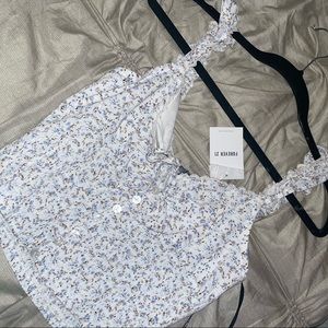 FOREVER 21 COTTAGE CORE CROP TOP